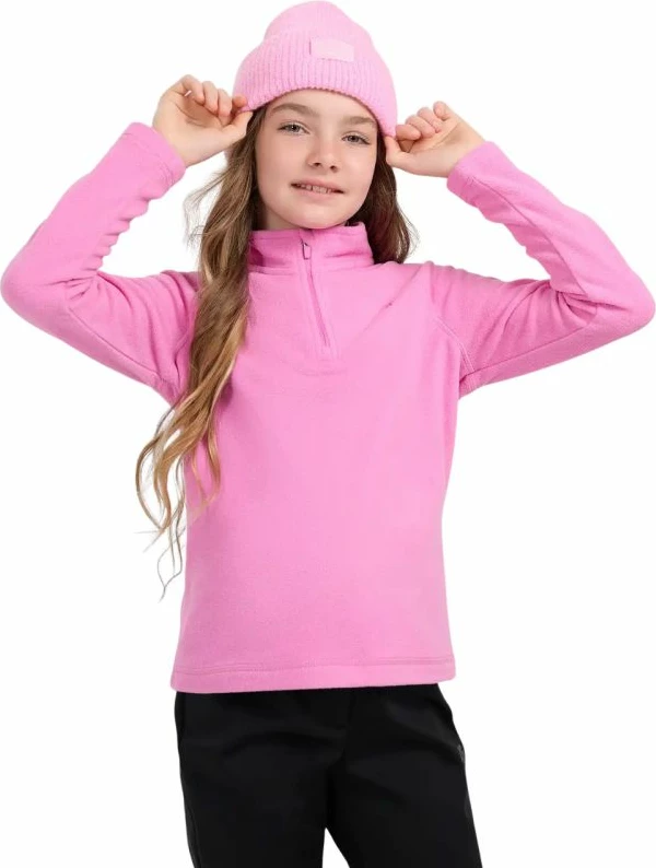 Duks fleece për vajza 4f, fuchsia