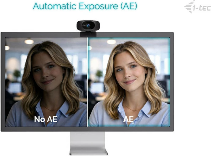 Webkamerë I-Tec SOLOMON 300, 4K UHD 8.29MP, 92° FOV, USB, me shutter privatësie, e zezë