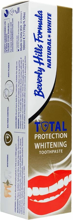 Pasta për dhëmbë Beverly Hills Natural White Total Protection 100ml