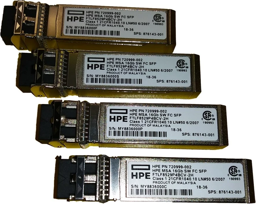 Transceiver optik HPE MSA, SFP+, 16Gb, Short Wave, set prej 4 copë