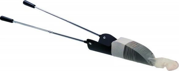 Mbajtës i rregullueshëm për çorape dhe pantyhose ASTON, metalik, i zi