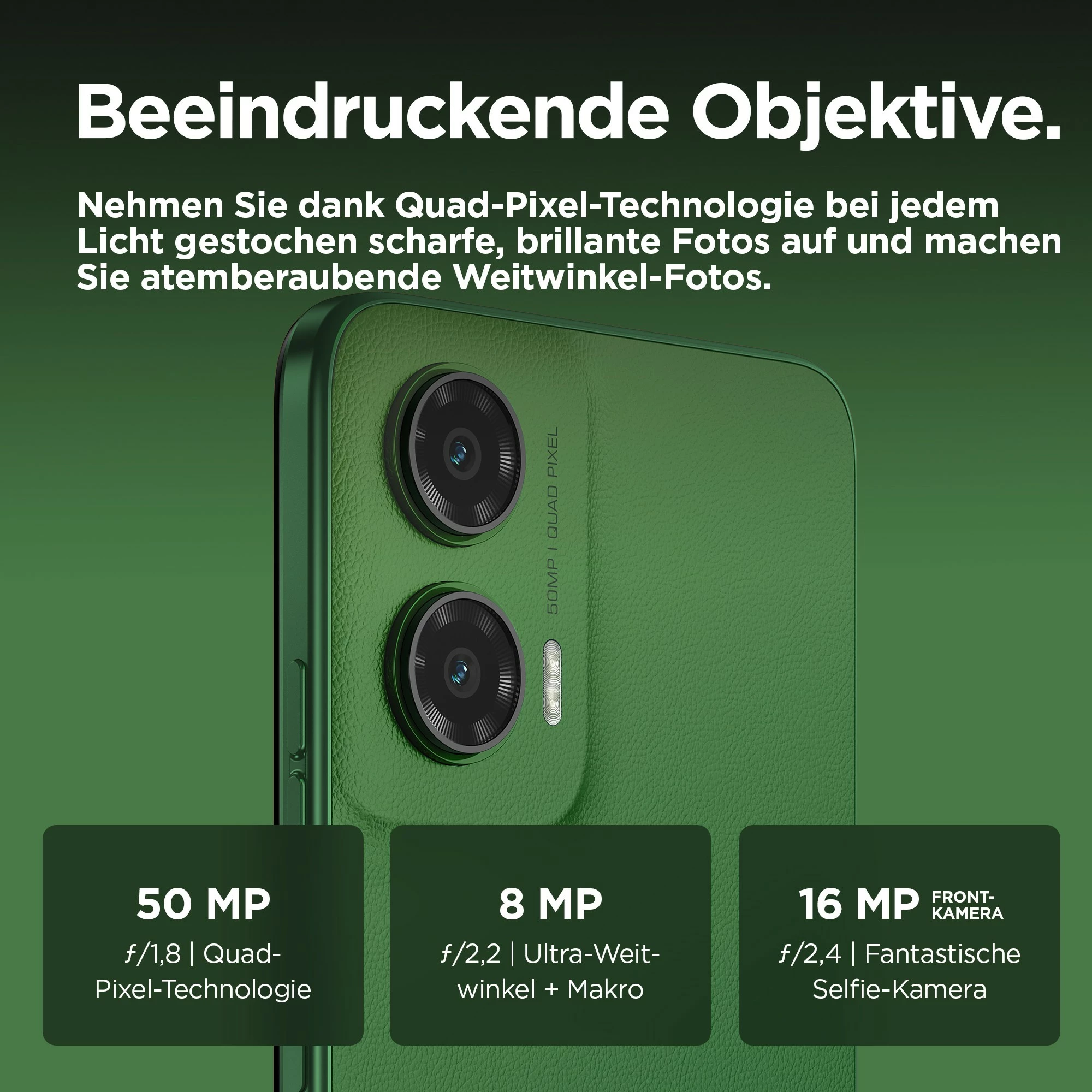 Celular Motorola moto G35 5G, 4 GB, 128 GB, Leaf Green