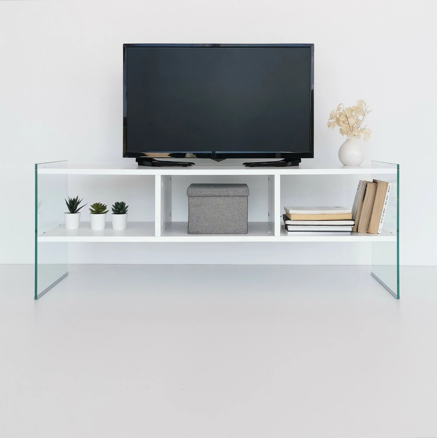 Komodë TV Hanah Home, TV400, ngjyrë e bardhë