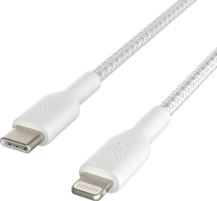 Kabllo Belkin CAA004BT2MWH USB-C në Lightning, 2 m, MFi, e bardhë