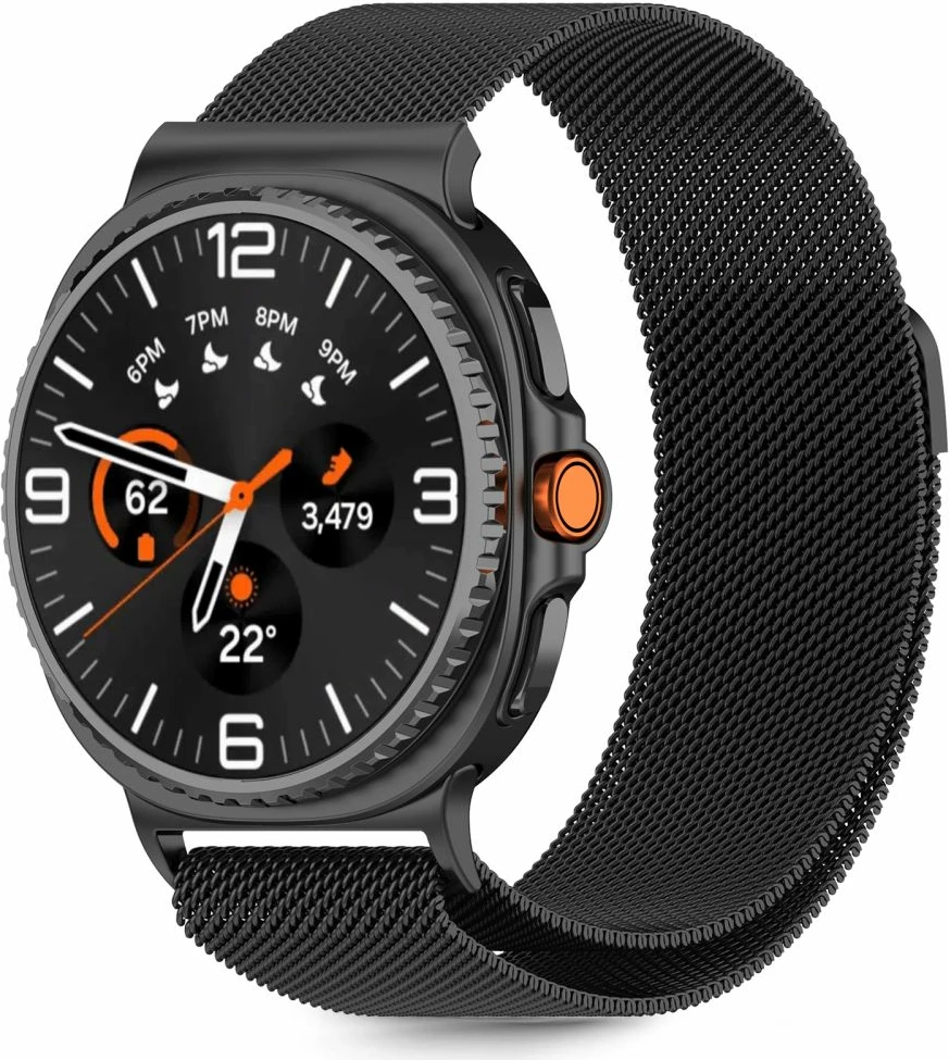 Rrip ore Milanese Tech-Protect MilaneseBand për Samsung Galaxy Watch 40/44/46 mm, i zi, 1 copë