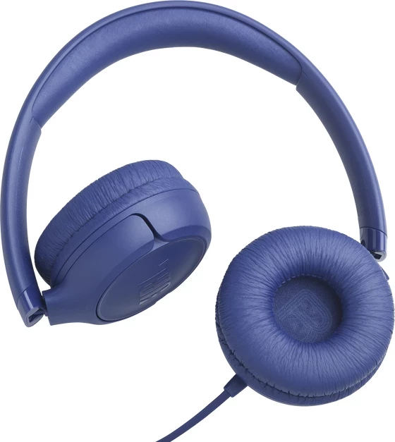 Kufje JBL Tune 530 me kabëll 3.5 mm, Pure Bass, me mikrofon, Blu