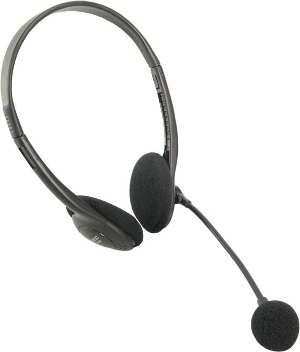 Kufje me mikrofon LOGILINK HS0001, kabllo 1.8 m, të zeza