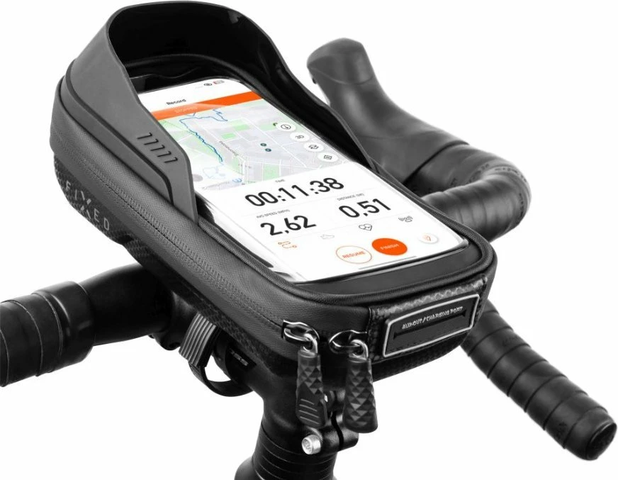 Mbështjellës telefoni për biçikletë Fixed Bikee Bag 2 FIXBIB2-BK, deri 6.8", i zi