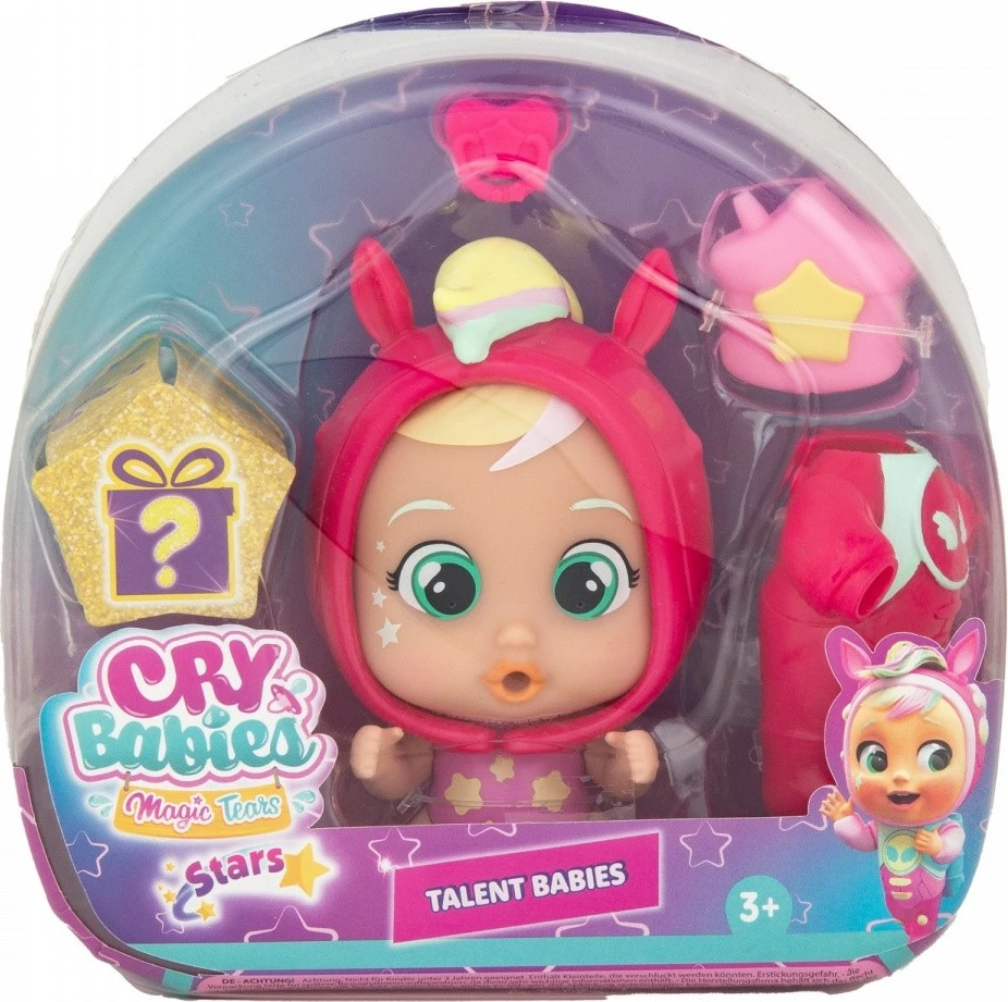 Kukull Cry Babies Magic Tears Di Stars Talent, Tm Toys, IMC916135, për vajza, plastikë, rozë