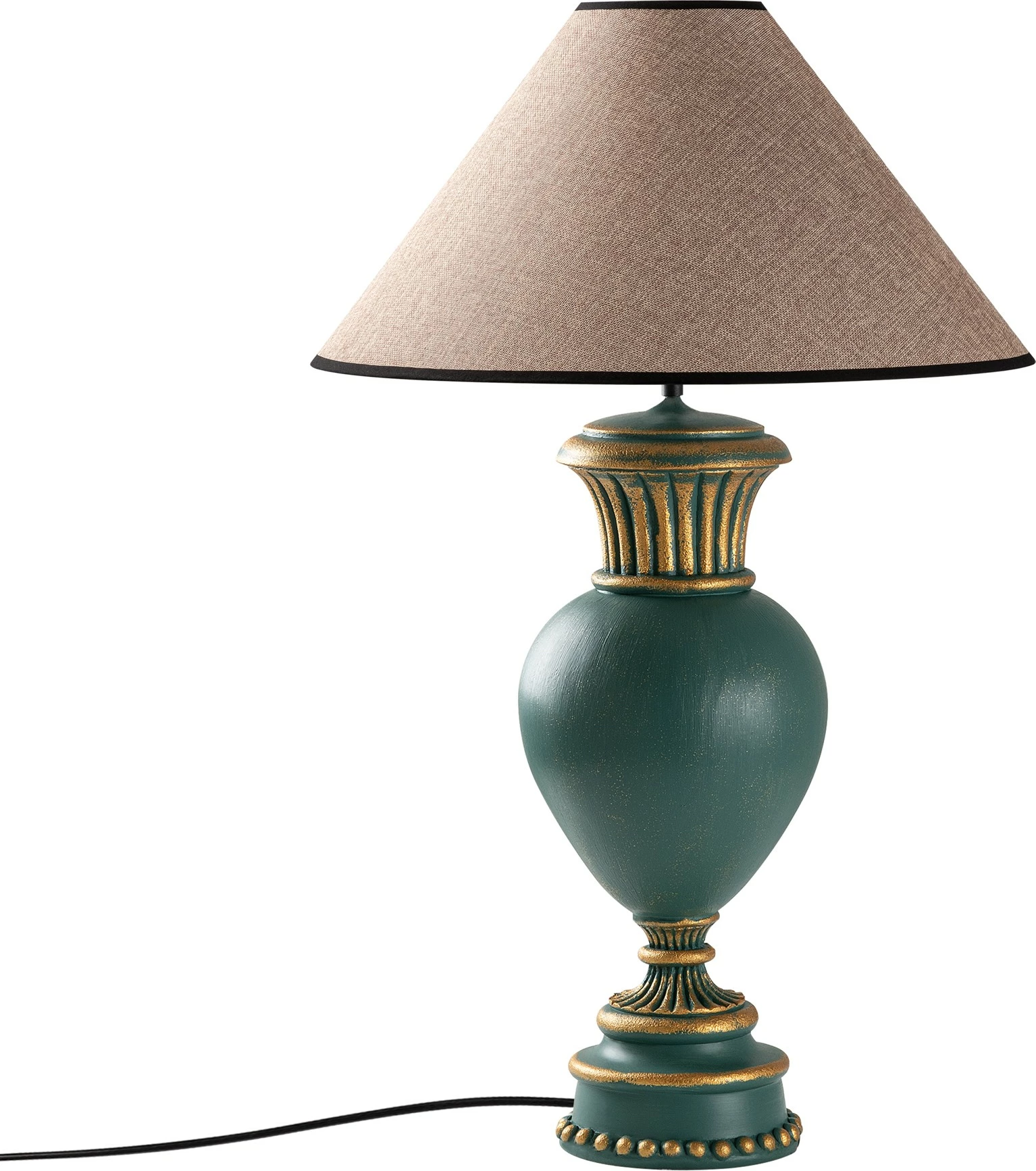 Llambë tavoline Opviq, ELEGANZE-5324, ngjyrë e gjelbër dhe kafe e çelët