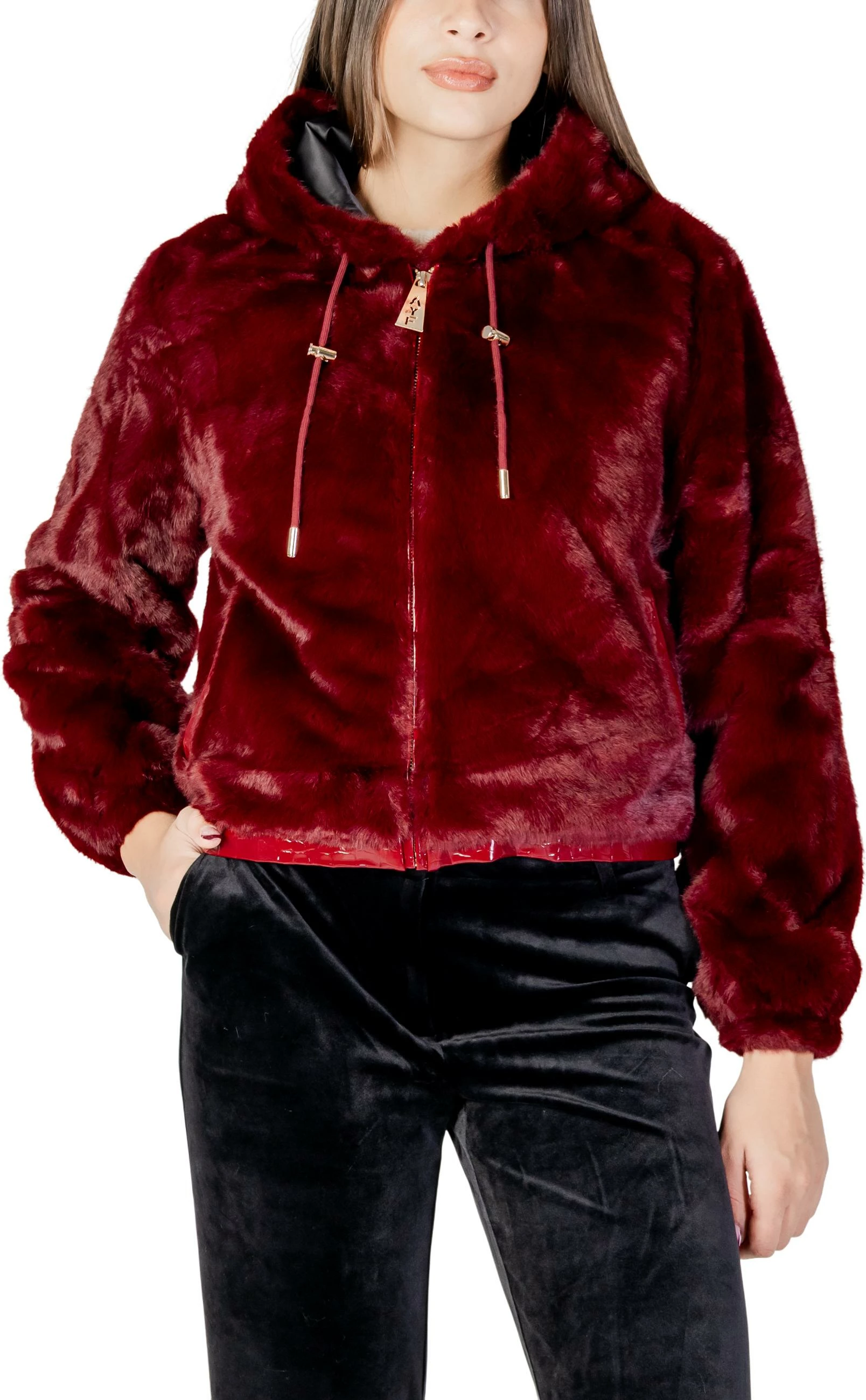 Jakne bomber Ayfee CAM25227 për femra, bordo [Madhësia: S]