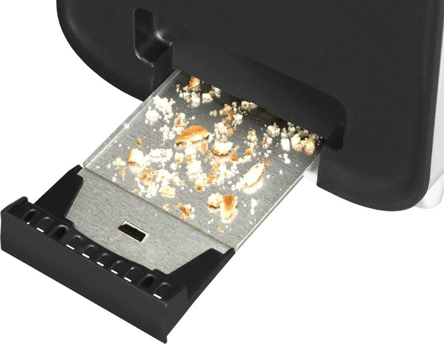 Toster UNOLD 38410, 2 feta, plastikë, 700W, bardhë/zi