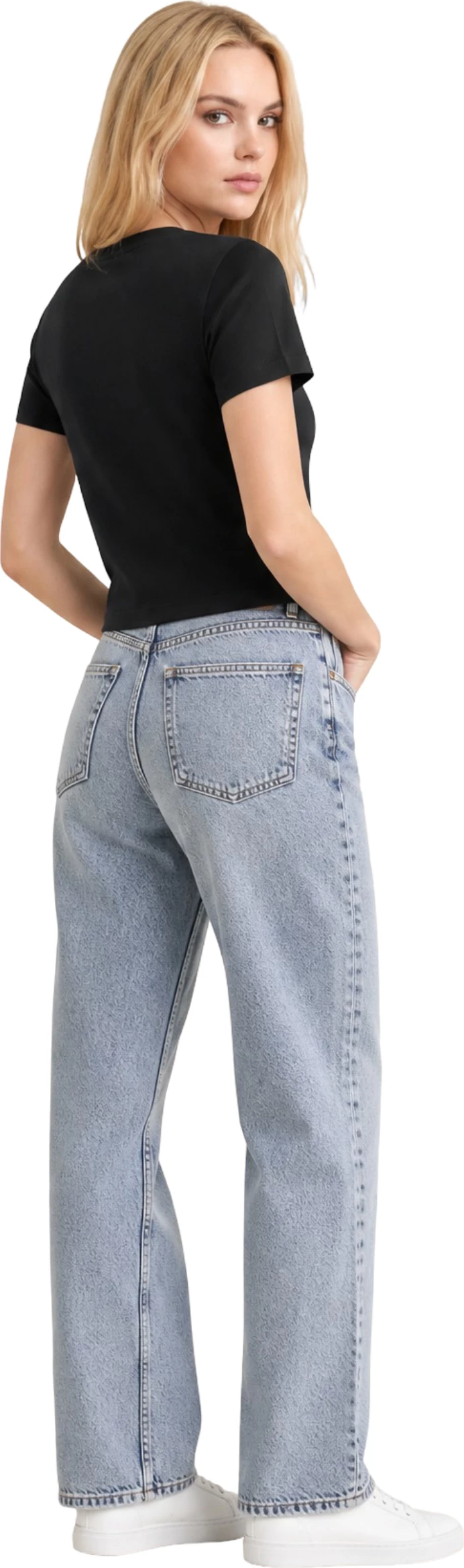 Maicë për femra Calvin Klein Jeans LV047G806G, e zezë [Madhësia: S]