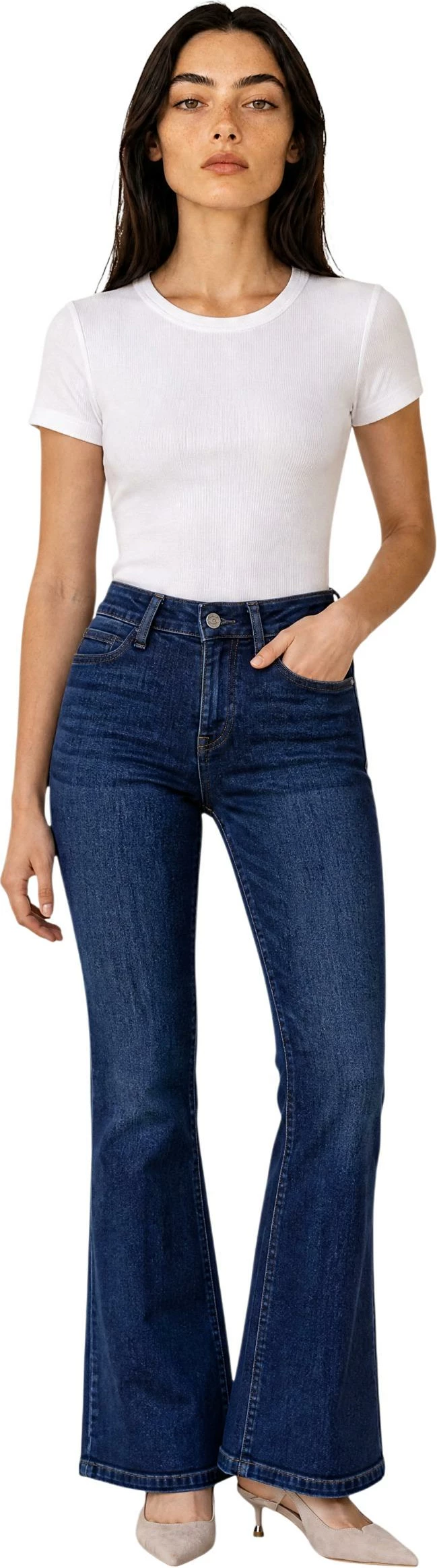 Xhinse për femra Liu Jo UF6218 D0356, blu e errët denim [Madhësia: W30]