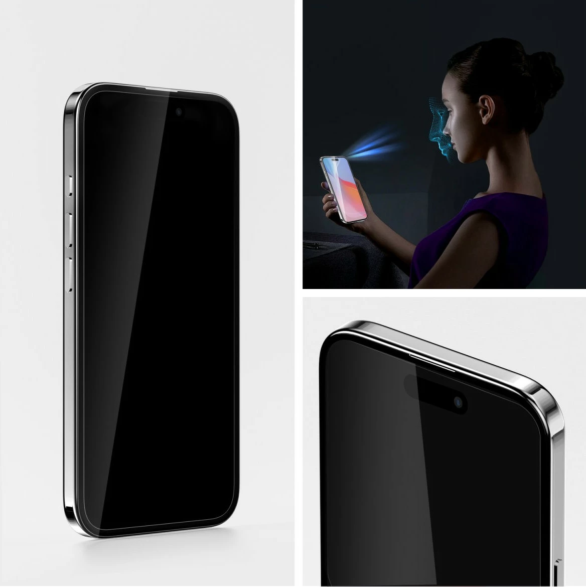 Mbështjellës xhami i fortë 4smarts për iPhone 16, transparent