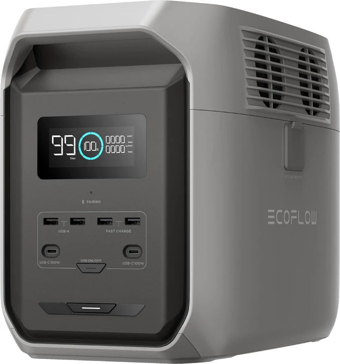 Stacion portativ energjie EcoFlow DELTA 3 1500, 1536 Wh, argjend