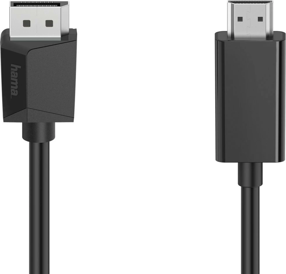 Kabllo video Hama 205144, DisplayPort në HDMI, 1.5m, e zezë
