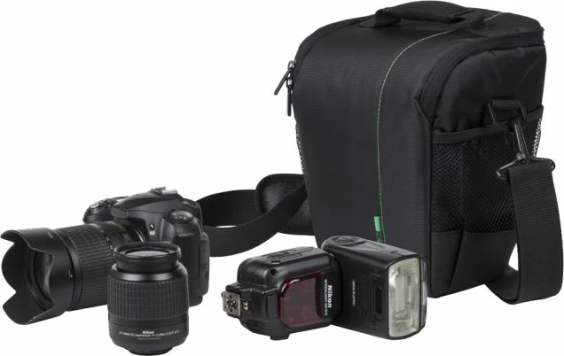çantë për aparat DSLR RIVACASE 7440 PS, me ndarje të rregullueshme, 190x165x230 mm, e zezë