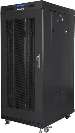 Kasë LANBERG FF01-6827-23BL, 19" 27U, me dyer të perforuara