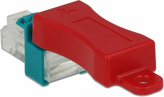 Bllokues porti DeLOCK 86425 për RJ-45, set 6 copë, i kuq