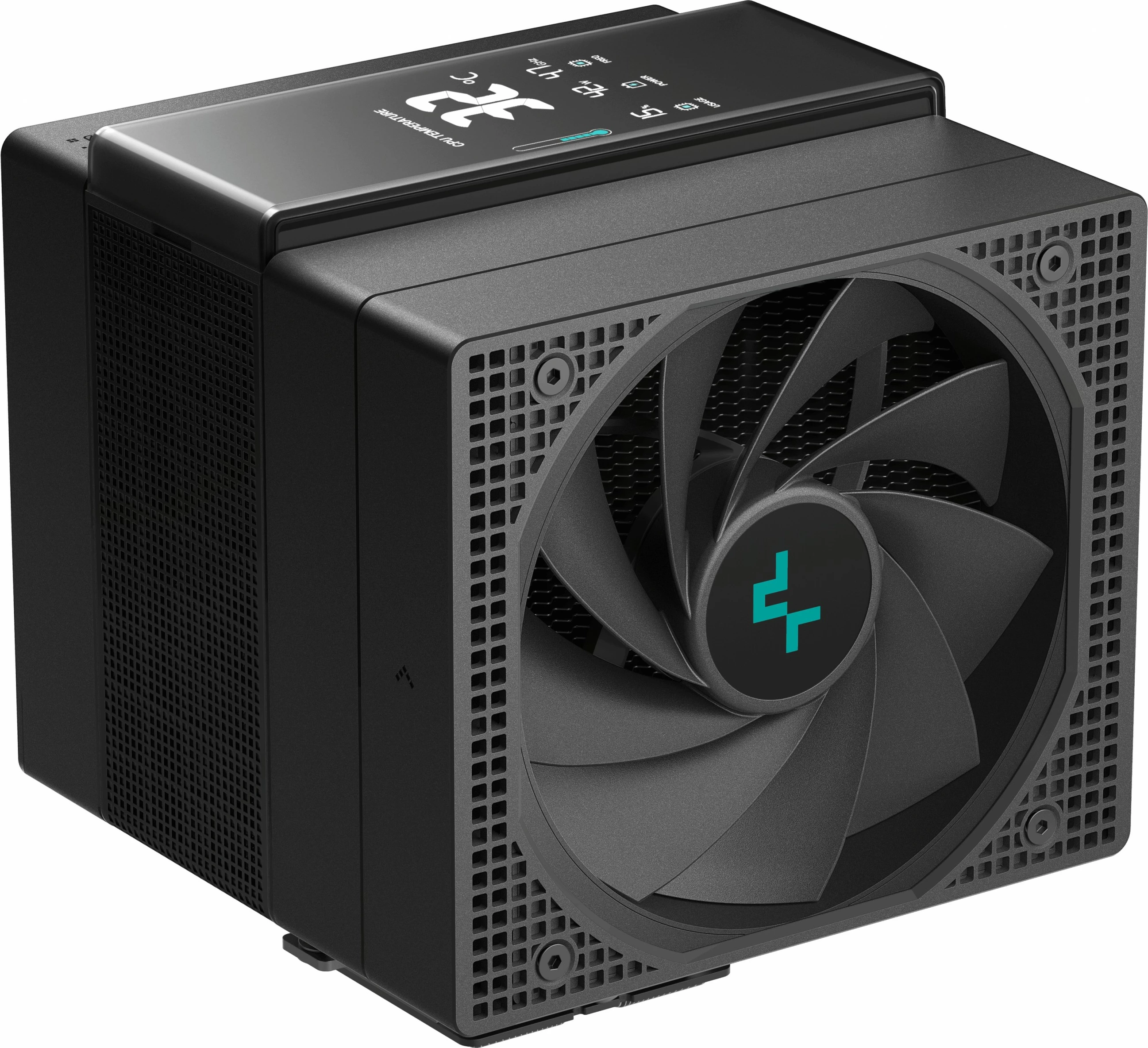 Kasë ftohëse Deepcool ASSASSIN IV VC VISION, 2 ventilatorë, ekran digjital, 300W TDP, e zezë