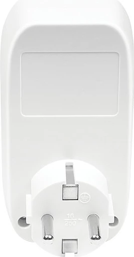 Adaptër rryme LogiLink PIR-Sensor, prizë Schuko, OFF/AUTO/ON, i bardhë