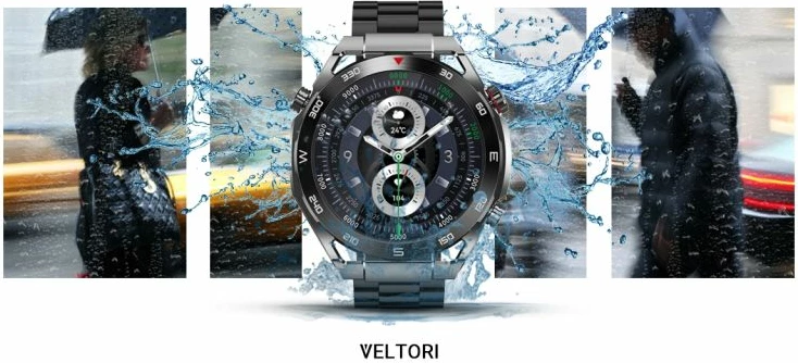 Smartwatch VELTORI unisex, e zezë