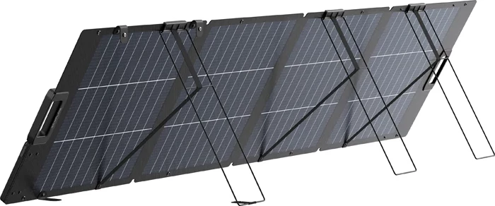 Panel solar EcoFlow 220W Lightweight Portable, palosshëm, XT60, IP68, i zi