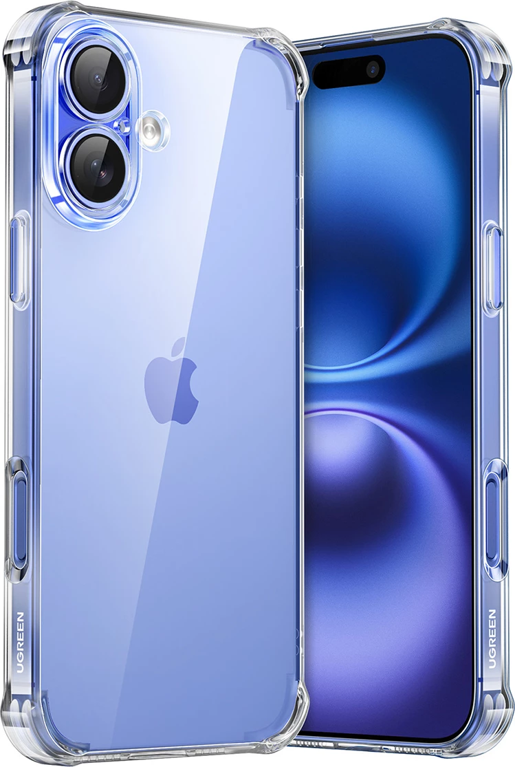 Mbështjellës Ugreen Bright Cushion CA101 për iPhone 16 Plus, transparent