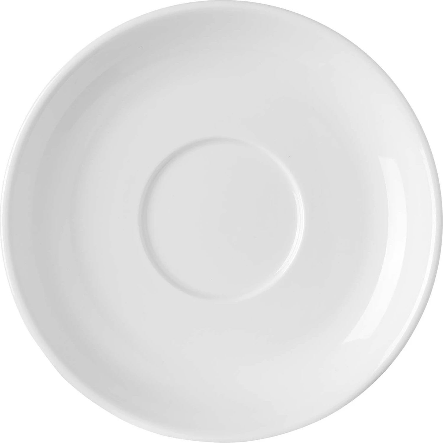 Pjatëz kapuçino Fine Dine Pure Bianco 150 mm, e bardhë, set 12 copë