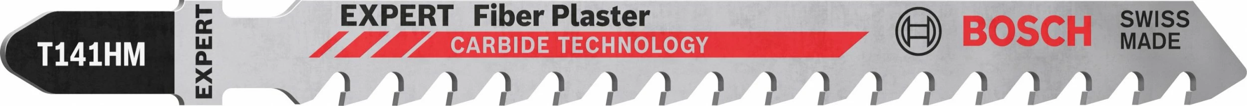 Teh sharrë për xhigso Bosch EXPERT Fiber Plaster T 141 HM, karbid (T-shank), 3 copë