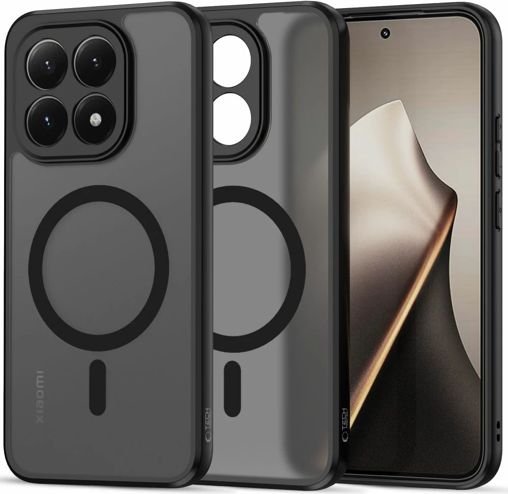 Mbështjellës Tech-Protect MagMat për Xiaomi 15T, kompatibil me MagSafe, i zi, 1 copë