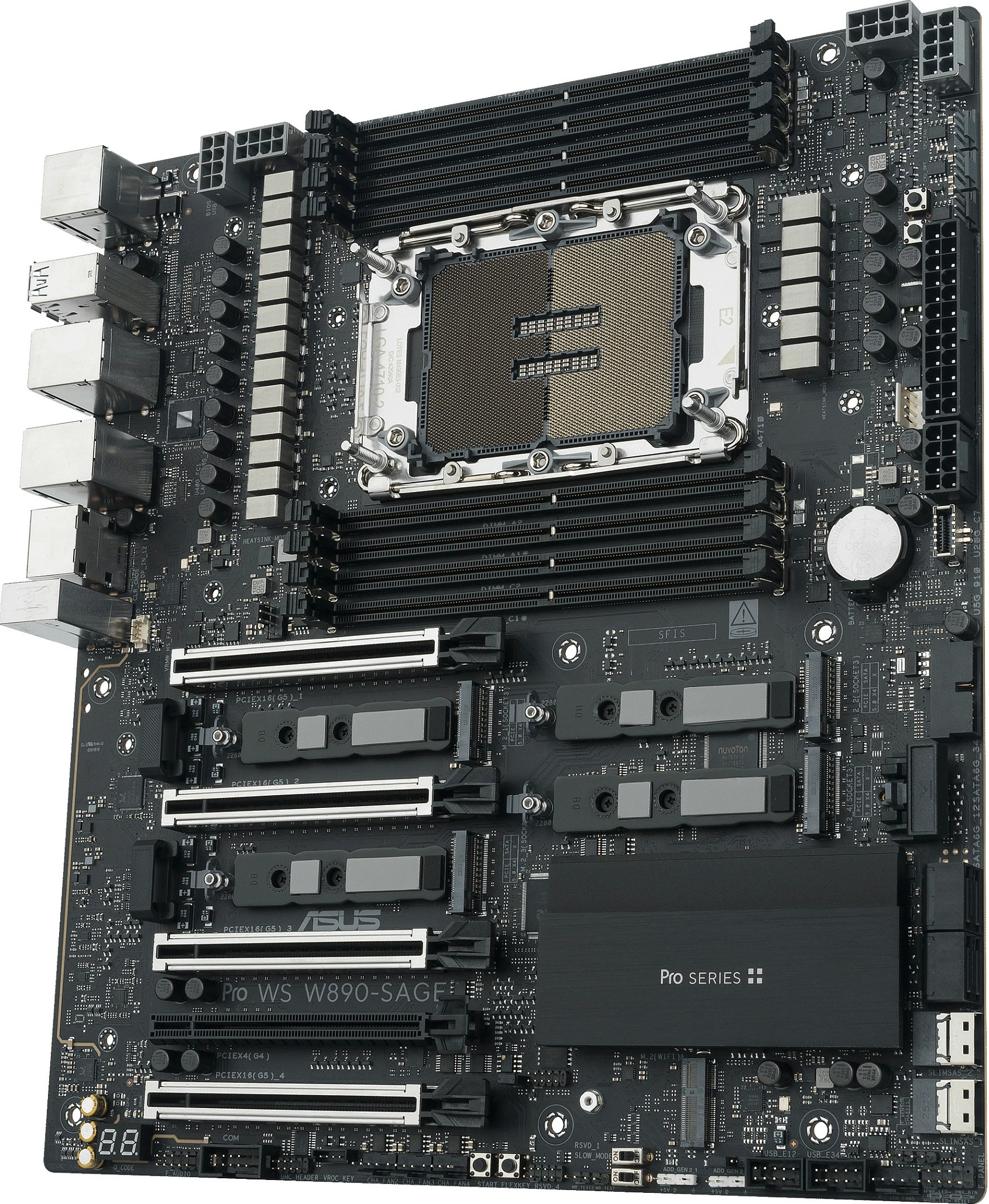 Pllakë amë ASUS Pro WS W890-SAGE, LGA 4710-2, DDR5 ECC, PCIe 5.0