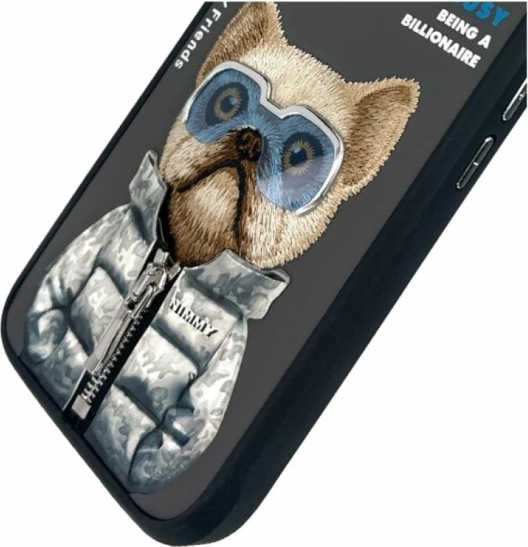 Kutia për iPhone Nimmy Cool&Cute 2.0 Dog, e zezë