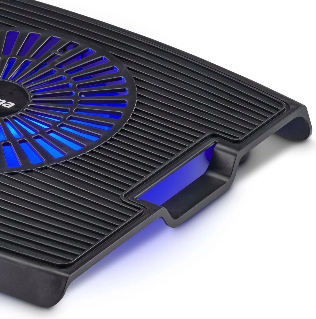 Mbajtës ftohës për laptop Hama 126810, plastikë, për ekrane deri 15.6 inç, i zi