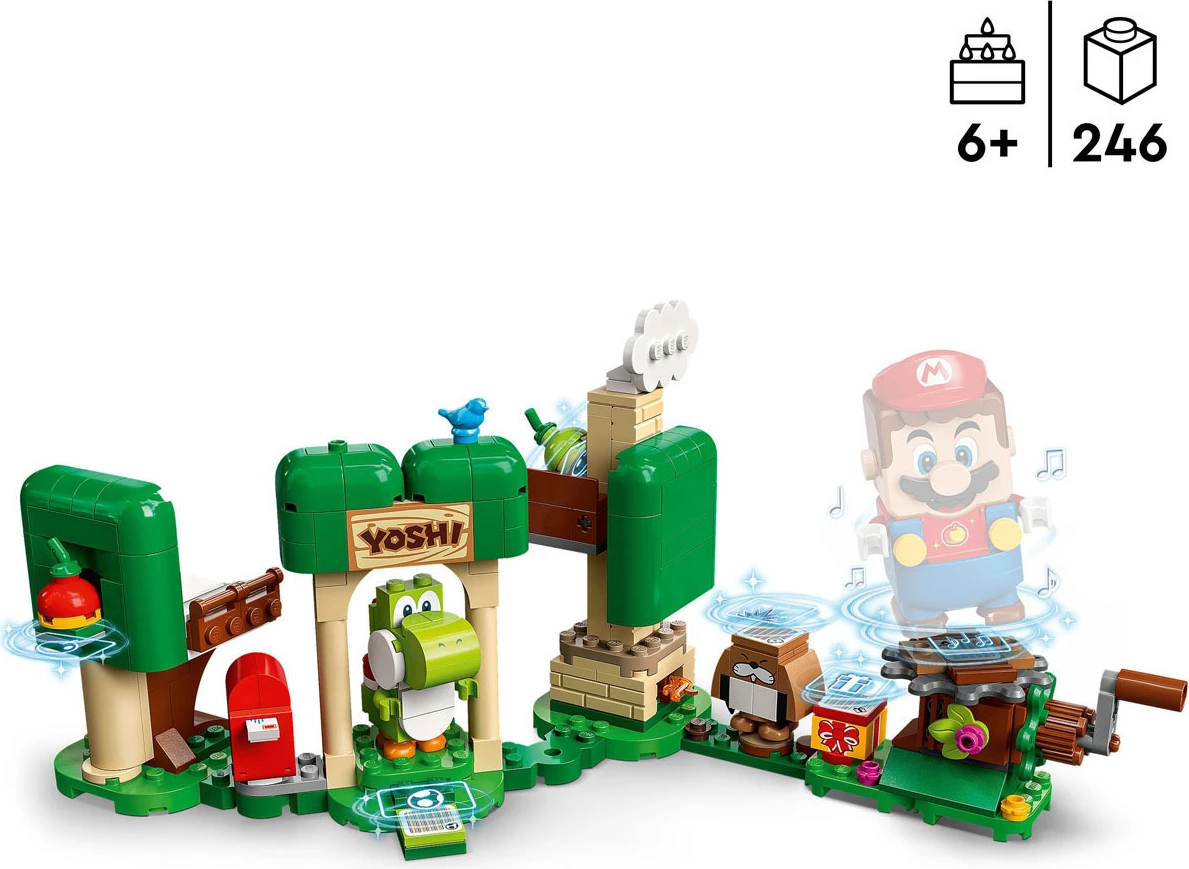 Set lodër për fëmijë LEGO Super Mario Yoshi’s Gift House Expansion 