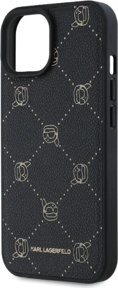Mbështjellës Karl Lagerfeld Magsafe Karl Head për iPhone 15, i zi