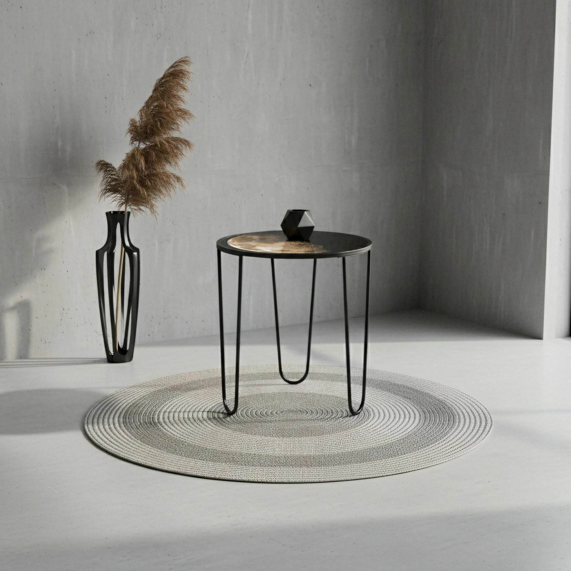 Tavolinë kafeje moderne, xham i temperuar, shumëngjyrëshe, Skye Decor, SHB-033-B