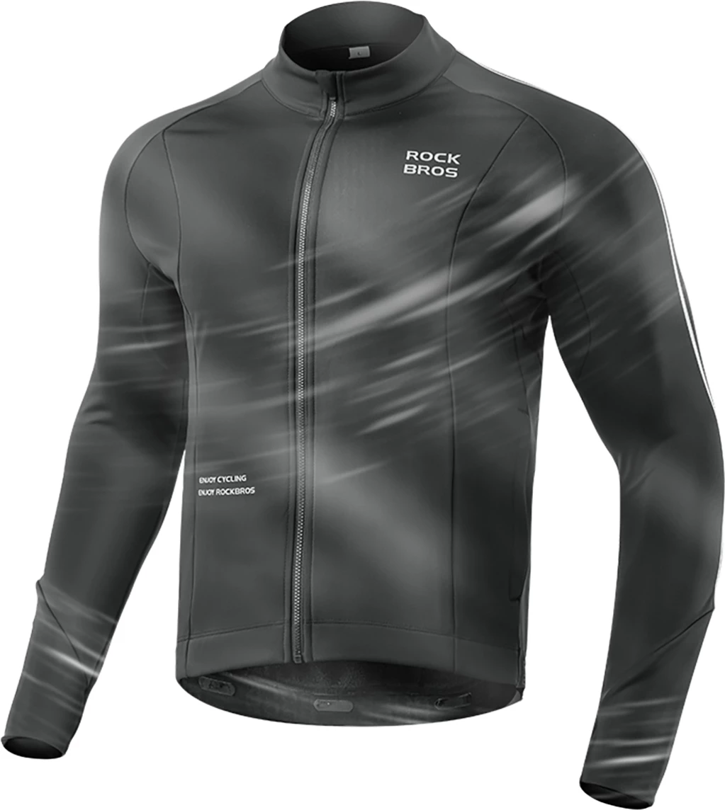 Bluzë çiklizmi Rockbros 15400002003 me mëngë të gjata, për vjeshtë/dimër, L, e zezë