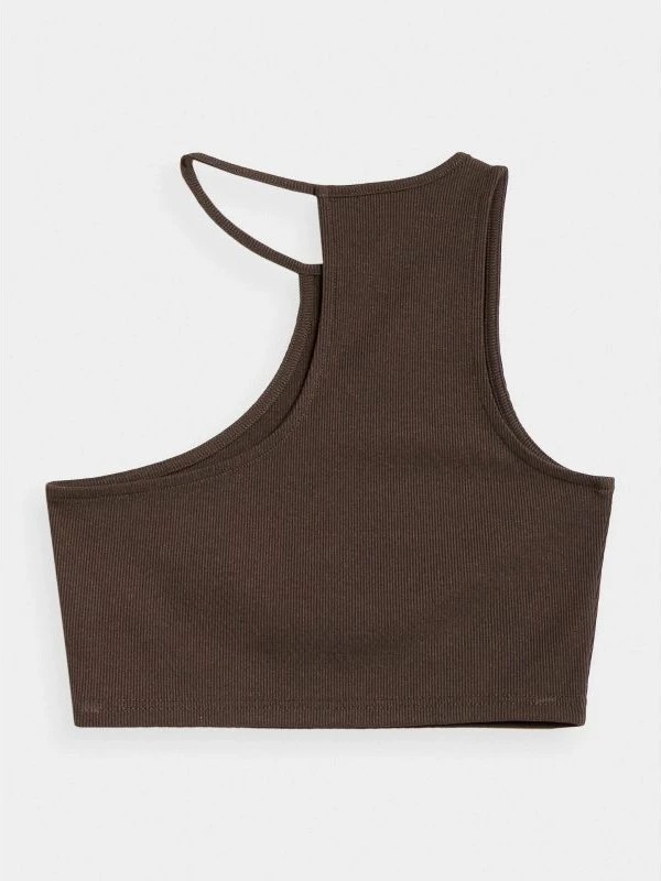 Crop top njëkrahëshe 4f për femra