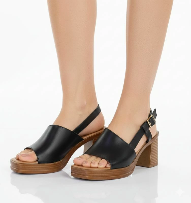 Sandale me take Potocki 54324, të zeza