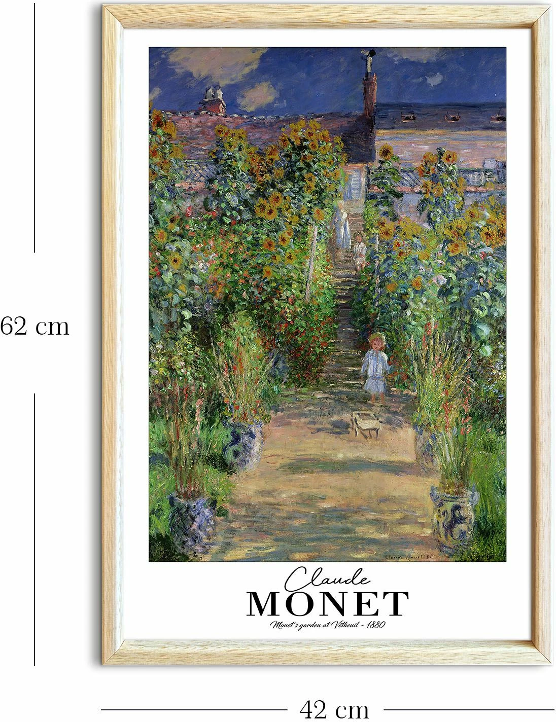 Pikturë dekorative me kornizë Wallity, 4262AHSMONET-014