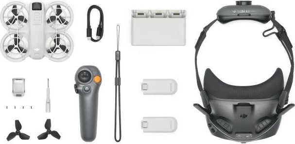 Drone FPV, DJI Neo Motion Fly More Combo CP FP 00000186 05, me syze FPV dhe kontrollues Motion, 2 bateri, Fly More Combo set, Black