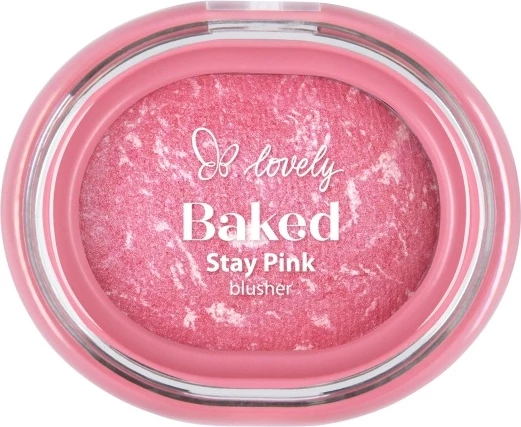 Blush për faqe Lovely Stay Pink Baked Blusher 02 për femra 3.5g
