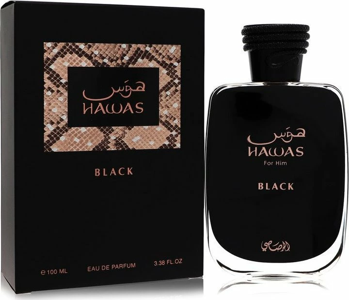 Eau de Parfum Rasasi Hawas Black 100 ml, i zi