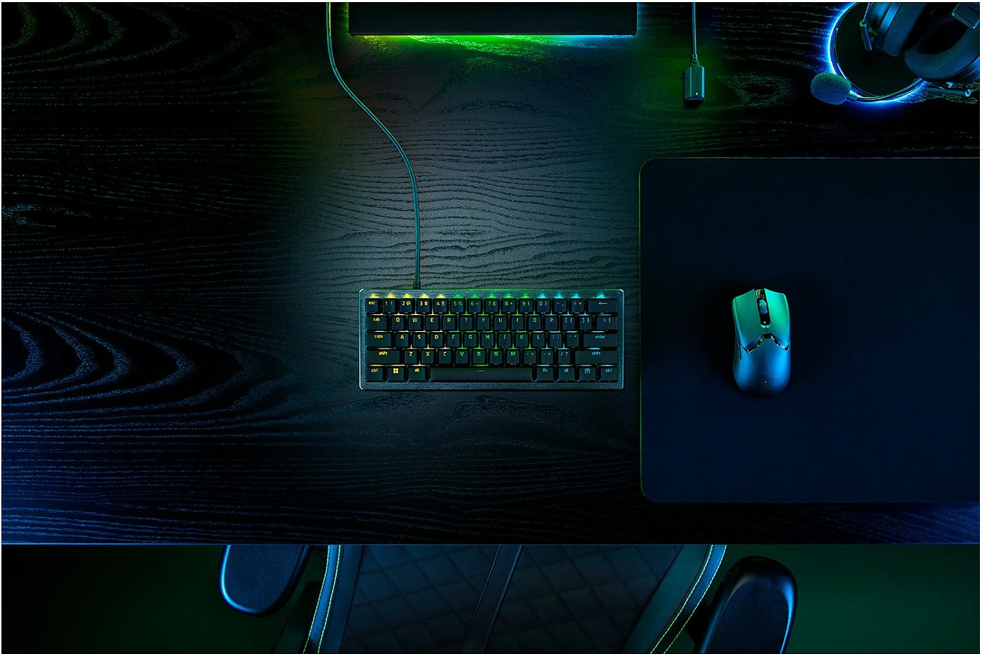 Tastierë Razer Huntsman V3 Mini, mekanike, RGB, DE