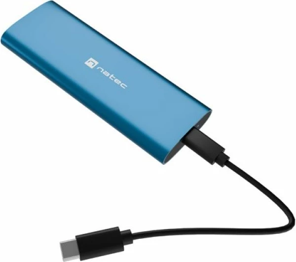 Kuti SSD NATEC Rhino M.2 NVMe Lite, USB-C 3.2, kaltër