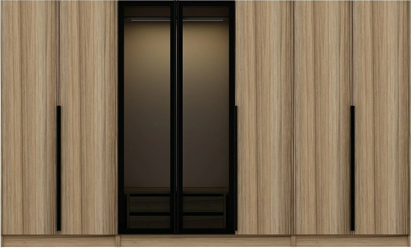 Dollap Skye Decor, Kale Plus, fume dhe lis, 315x210x52cm