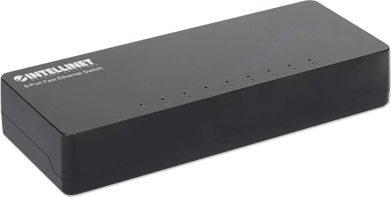 Switch Intellinet 561730, 8 porte Fast Ethernet, desktop
