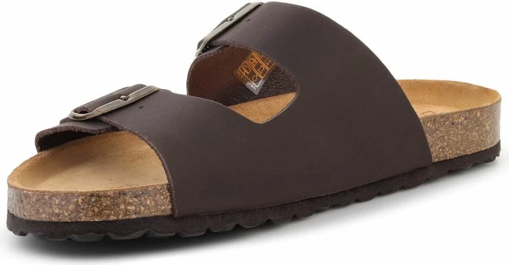 Flip-flopa lëkure për meshkuj Bio Bio Bobby Café, kafe [Madhësia: 45]